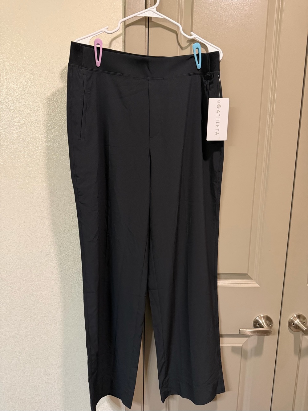 Athleta Brooklyn Heights Wide-Leg Pants in Black